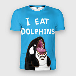 Мужская спорт-футболка I eat dolphins