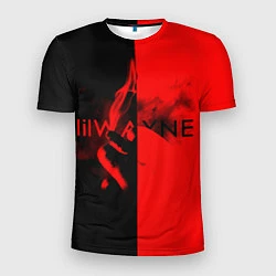 Футболка спортивная мужская Lil Wayne: Black & Red, цвет: 3D-принт