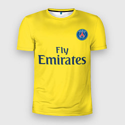 Футболка спортивная мужская PSG FC: Yellow, цвет: 3D-принт