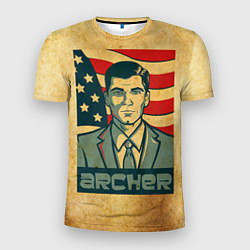 Футболка спортивная мужская Archer USA, цвет: 3D-принт
