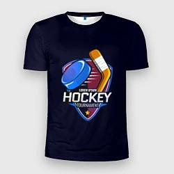 Футболка спортивная мужская Hockey Tournament, цвет: 3D-принт