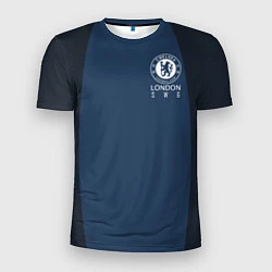 Футболка спортивная мужская Chelsea FC: London SW6, цвет: 3D-принт