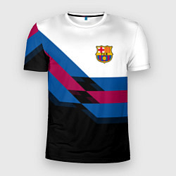 Футболка спортивная мужская Barcelona FC: Black style, цвет: 3D-принт