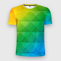 Мужская спорт-футболка Colored wall