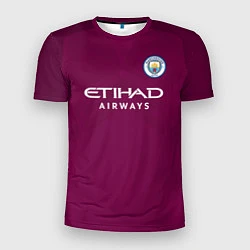 Футболка спортивная мужская Man City FC: Away 17/18, цвет: 3D-принт