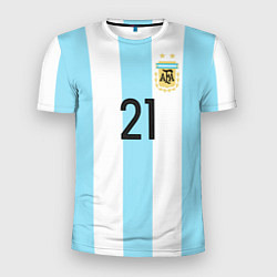 Футболка спортивная мужская Сборная Аргентины: Диабола ЧМ-2018, цвет: 3D-принт