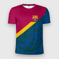Футболка спортивная мужская Barcelona FC: Sport Camo 2018, цвет: 3D-принт