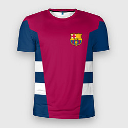 Футболка спортивная мужская Barcelona FC: Vintage 2018, цвет: 3D-принт