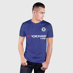 Футболка спортивная мужская Chelsea FC: Hazard Home 17/18, цвет: 3D-принт — фото 2