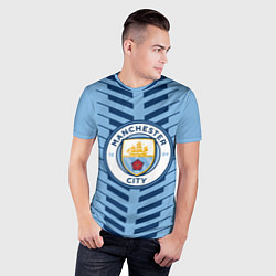 Футболка спортивная мужская FC Manchester City: Creative, цвет: 3D-принт — фото 2