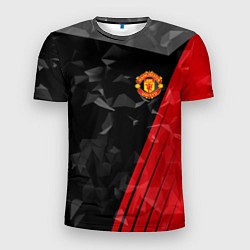 Футболка спортивная мужская FC Manchester United: Abstract, цвет: 3D-принт