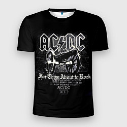 Мужская спорт-футболка AC DC - gun