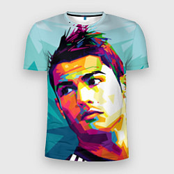 Футболка спортивная мужская Cristiano Ronaldo Art, цвет: 3D-принт