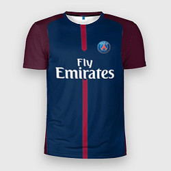 Футболка спортивная мужская FC PSG: Neymar Home 17/18, цвет: 3D-принт