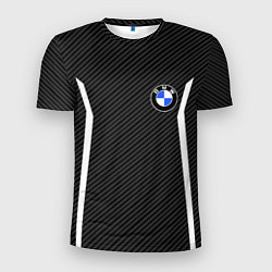 Футболка спортивная мужская BMW CARBON БМВ КАРБОН, цвет: 3D-принт