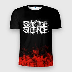 Футболка спортивная мужская Suicide Silence: Red Flame, цвет: 3D-принт