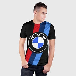 Футболка спортивная мужская BMW 2021 M SPORT БМВ М СПОРТ, цвет: 3D-принт — фото 2