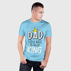 Футболка спортивная мужская Dad you are the King, цвет: 3D-принт — фото 2