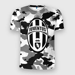 Футболка спортивная мужская FC Juventus: Camouflage, цвет: 3D-принт