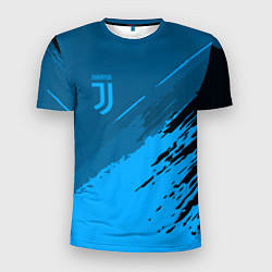 Футболка спортивная мужская FC Juventus: Blue Original, цвет: 3D-принт