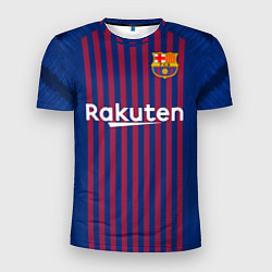 Футболка спортивная мужская FC Barcelona: Coutinho Home 18/19, цвет: 3D-принт