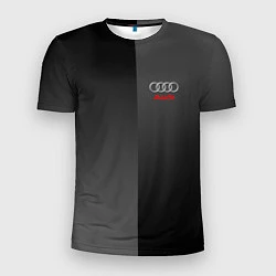 Футболка спортивная мужская Audi: Metallic Style, цвет: 3D-принт