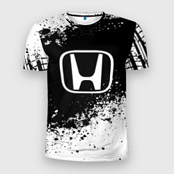 Футболка спортивная мужская Honda: Black Spray, цвет: 3D-принт