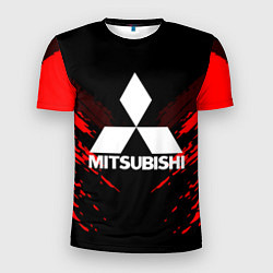 Футболка спортивная мужская Mitsubishi: Red Anger, цвет: 3D-принт