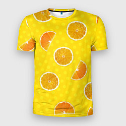 Футболка спортивная мужская Апельсиновое настроение, цвет: 3D-принт