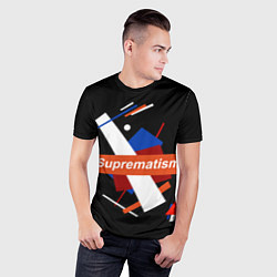 Футболка спортивная мужская Supermatism Black, цвет: 3D-принт — фото 2
