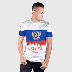 Футболка спортивная мужская Crimea, Russia, цвет: 3D-принт — фото 2