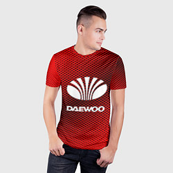 Футболка спортивная мужская Daewoo: Red Carbon, цвет: 3D-принт — фото 2