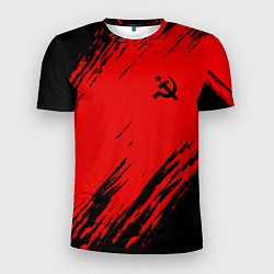 Мужская спорт-футболка USSR: Red Patriot