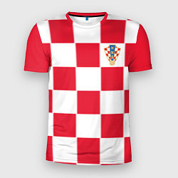 Футболка спортивная мужская Сборная Хорватии: Домашняя ЧМ-2018, цвет: 3D-принт