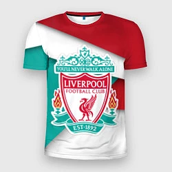 Футболка спортивная мужская FC Liverpool, цвет: 3D-принт