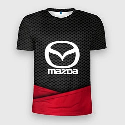Футболка спортивная мужская Mazda: Grey Carbon, цвет: 3D-принт