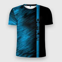 Мужская спорт-футболка Chrysler синие полосы