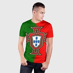 Футболка спортивная мужская Сборная Португалии, цвет: 3D-принт — фото 2