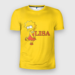 Футболка спортивная мужская Lisa Simpson, цвет: 3D-принт
