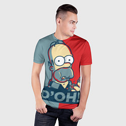 Футболка спортивная мужская Homer Simpson DOH!, цвет: 3D-принт — фото 2