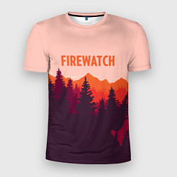 Футболка спортивная мужская Firewatch: Orange Style, цвет: 3D-принт