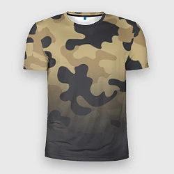 Футболка спортивная мужская Camouflage Khaki, цвет: 3D-принт