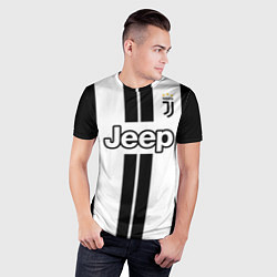 Футболка спортивная мужская FC Juventus: Ronaldo 18-19, цвет: 3D-принт — фото 2