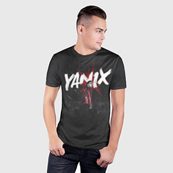 Футболка спортивная мужская YANIX: Black Side, цвет: 3D-принт — фото 2