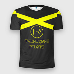 Футболка спортивная мужская Twenty One Pilots: Yellow Lines, цвет: 3D-принт