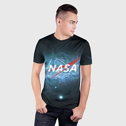 Футболка спортивная мужская NASA: Space Light, цвет: 3D-принт — фото 2