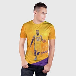 Футболка спортивная мужская LeBron James: NBA Star, цвет: 3D-принт — фото 2
