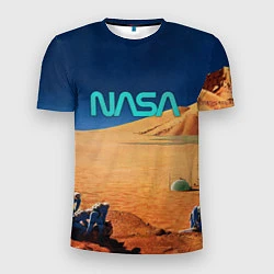 Футболка спортивная мужская NASA on Mars, цвет: 3D-принт