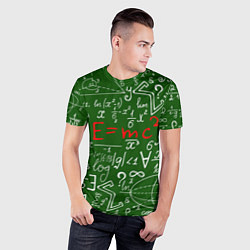 Футболка спортивная мужская E=mc2: Green Style, цвет: 3D-принт — фото 2