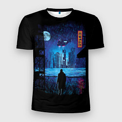 Футболка спортивная мужская Blade Runner: Dark Night, цвет: 3D-принт
